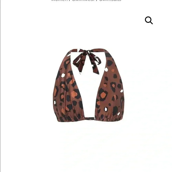 The upside leopard print two-piece bikini Sz L - Picture 4 of 7